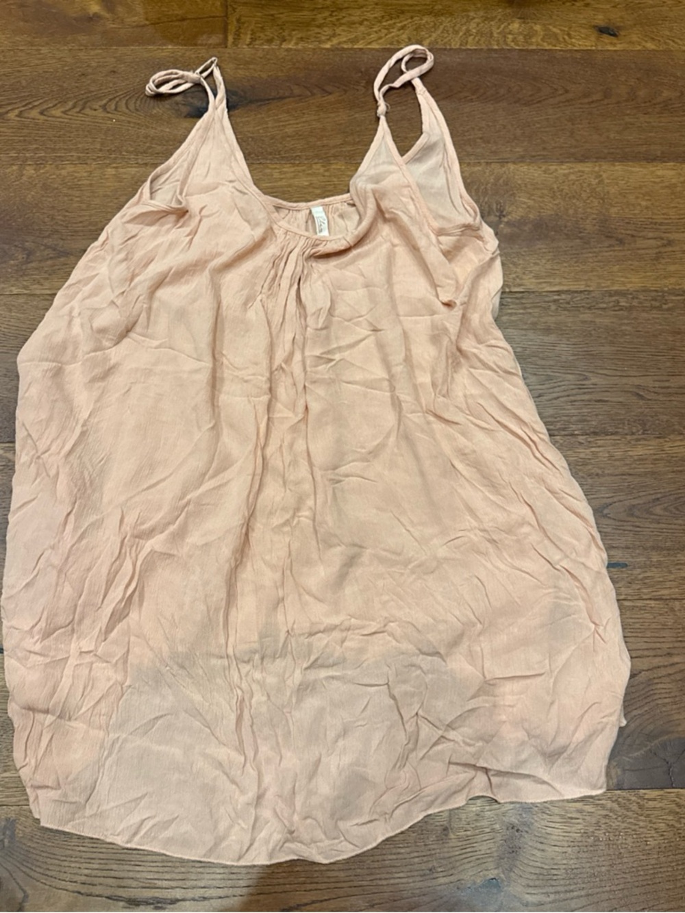 Elan Peach Blush Spaghetti Strap Tank Top‎